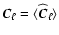 ${\vec C}_\ell = \langle \widehat {\vec C}_\ell\rangle$