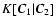 $K[{\vec C}_1\vert{\vec C}_2]$