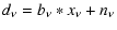 $\displaystyle d_\nu = b_\nu * x_\nu + n_\nu$