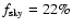 $f_{{\rm sky}}=22\%$