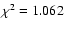 $\chi^2 = 1.062$