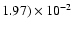 $1.97)\times10^{-2}$