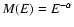 $M(E)=E^{-\alpha}$