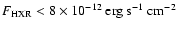 $F_{\rm
HXR}<8\times10^{-12}~{\rm erg~s^{-1}~cm^{-2}}$