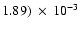 $1.89)~\times~10^{-3}$