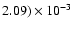 $2.09)\times10^{-3}$