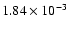 $1.84\times10^{-3}$