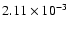 $2.11\times10^{-3}$