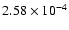 $2.58\times10^{-4}$