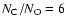 $N_{\rm C}/N_{\rm O}=6$