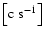 $\left[{\rm c~s^{-1}}\right]$