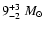 $9^{+3}_{-2}~M_{\odot}$