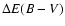 $\Delta E(B-V)$