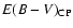 $E(B-V)_{\rm CP}$