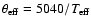 $\theta_{\rm eff}=5040/T_{\rm eff}$