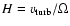 $H = v_{\rm turb}/\Omega$