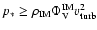 $p_{*} \geq \rho_{\rm IM} \Phi_{\rm V}^{\rm IM} v_{\rm turb}^2$