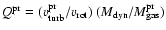 $Q^{\rm pr}=(v_{\rm turb}^{\rm pr}/v_{\rm rot})~(M_{\rm dyn}/M_{\rm gas}^{\rm pr})$
