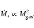 \begin{displaymath}\dot{M}_* \propto M_{\rm gas}^2 .
\end{displaymath}