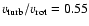 $v_{\rm turb}/v_{\rm rot} = 0.55$