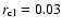 $r_{\rm cl}=0.03$