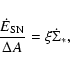\begin{displaymath}\frac{\dot{E}_{\rm SN}}{\Delta A} = \xi \dot{\Sigma}_{*} ,
\end{displaymath}