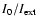 $I_0/I_{\rm ext}$
