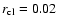 $r_{\rm cl}=0.02$