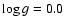 $\log g = 0.0$