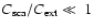 $C_{\rm sca}/C_{\rm ext} \ll~1$