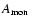 $A_{\rm mon}$