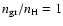 $n_{\rm gr}/n_{\rm H} = 1$