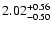 $\rm 2.02^{+0.56}_{-0.50}$
