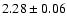 $2.28\pm0.06$
