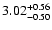 $\rm 3.02^{+0.56}_{-0.50}$
