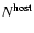 $N^{\rm host}$