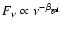 $F_\nu \propto \nu^{-\beta_{\rm gal}}$