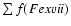 $\sum f(Fe {\sc xvii})$