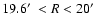 $19.6\hbox {$^\prime $ }<R<20\hbox {$^\prime $ }$