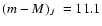 $\mbox{$(m-M)_J$ }=11.1$