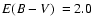 $\mbox{$E(B-V)$ }=2.0$