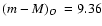 $\mbox{$(m-M)_O$ }=9.36$