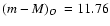 $\mbox{$(m-M)_O$ }=11.76$