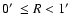 $0\hbox{$^\prime$ }\le R<1\hbox{$^\prime$ }$