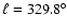 $\ell=329.8^\circ$