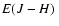 $\mbox{$E(J-H)$ }$