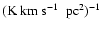 $\rm (K~\mbox{{km~s$^{-1}$ }}~pc^2)^{-1}$