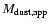 $M_{\rm dust,app}$