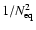 $1/N_{\rm eq}^2$