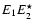$E_1 E^\star_2$